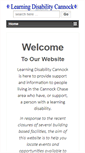 Mobile Screenshot of learningdisabilitycannock.org