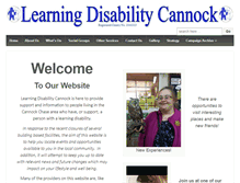 Tablet Screenshot of learningdisabilitycannock.org